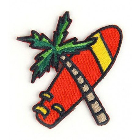 Patch embroidery HANG LOOSE YELLOW 8cm 