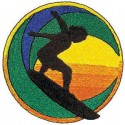 Embroidery patch BOY SURFING 7,5cm x 7,5cm