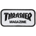 Embroidery Patch THRASHER WHITE 8cm x 3,5cm