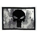Embroidered patch FLAG URBAN DIGITAL SKULL (The punisher) 7,5cm x 5cm