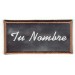 Embroidered patch SLATE YOUR NAME 8cm x 4cm