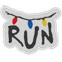 Embroidery patch STRANGER THINGS RUN 8cm x 8,5cm