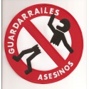 Patch embroidery GUARDARRAILES ASESINOS GRANDE 19cm