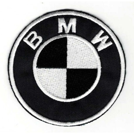Embroidery patch BLACK BMW 6cm - Los Parches