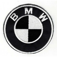 Embroidery patch BLACK BMW 6cm