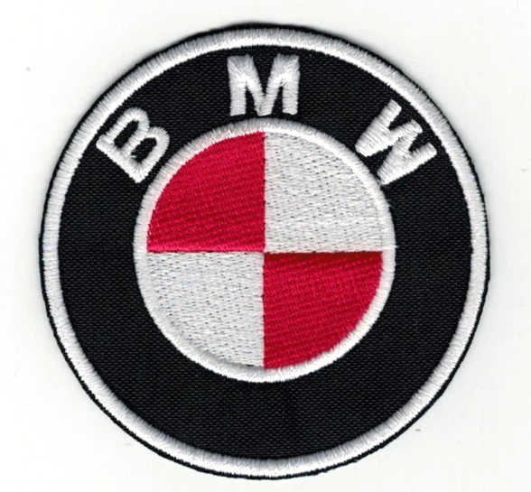 Parche bordado BMW ROJO 17 5cm Los Parches