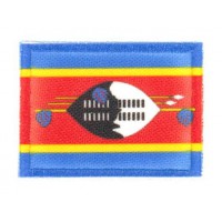 Parche textil y bordado Bandera SUAZILANDIA O​ ESUATINI 4cm x 3cm