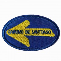 Patch embroidery CAMINO DE SANTIAGO OVALO 10cm x 6cm