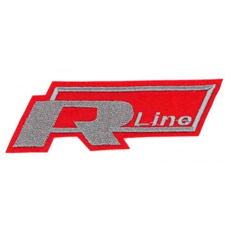  Embroidered patch RED VOLKSWAGEN R LINE vw 11cm X 3,5cm