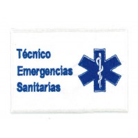 Embroidery and textile patch TÉCNICO EMERGENCIAS SANITARIAS 11cm x 8cm