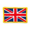 Embroidery patch FLAG ENGLAND YELLOW BORDER 7CM X 5CM