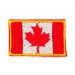 Embroidery patch FLAG CANADA YELLOW BORDER 4CM X 3 CM