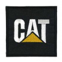 Embroidery patch CAT CATERPILLAR 7,5cm x 7,5cm