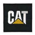 Parche bordado CAT CATERPILLAR NEGRO 5cm x 5cm