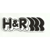 Parche bordado H&R 9cm x 3,3cm