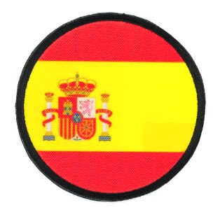 PARCHE BANDERA DE ESPAÑA 7 X 5 CMS (ROJO Y AMARILLO)