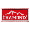  Embroidery patch CHAMONIX MONT-BLANC red 8,5cm x 4cm