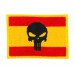 embroidered patch THE PUNISHER SPAIN FLAG 7.5cm x 10.5cm