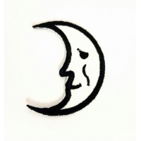 Embroidered patch WHITE MOON 2,3cm x 3cm
