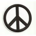 Patch embroidery PEACE BLACK 3cm