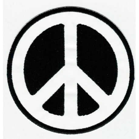 embroidery patch PEACE B/N 3cm