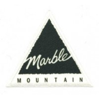 Embroidery and textile patch MARBLE MOUNTAIN 8cm x 7,5cm