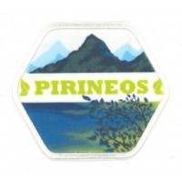 Embroidery and textile patch PYRENEES 7,5cm x 6,5cm