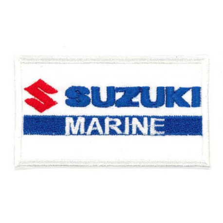 Embroidered patch SUZUKI MARINE 8cm x 4cm