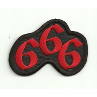 embroidered patch 666 7cm x 5cm