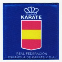 Parche bordado y textil REAL FEDERACIÓN ESPAÑOLA DE KARATE Y D.A. 3,7cm 