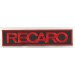 Patch embroidery RECARO BLACK/RED/RED 22,5cm x 5,2cm
