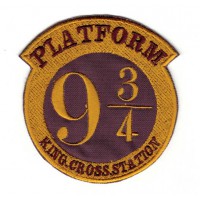 Embroidery patch Harry Potter PLATFORM KING CROSS STATION 4cm