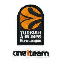 Embroidered patch TURKISH AIRLINES AND ONE1TEAM 2020 PACK 7cm x 9cm