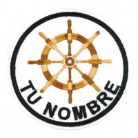 Embroidered patch PERSONALIZED YACHT PATTERN 8cm