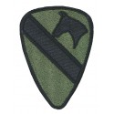 Embroidery patch 1º GREEN CAVALRY 13cm x 9,2cm