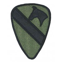 Embroidery patch 1º GREEN CAVALRY 3,6cm x 5cm