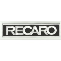 Parche bordado RECARO NEGRO / BLANCO / BL​ANC 22,5cm x 5,2cm