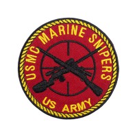Patch embroidery US ARMY MARINE 8cm