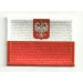 Patch embroidery and textile FLAG POLAND 7CM X 5CM