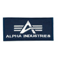 Embroidered patch ALPHA INDUSTRIES GREEN 10cm x 4.5cm
