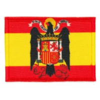 Patch embroidery and textile SPANISH FLAG AGUILA DE SAN JUAN 7cm x 5cm