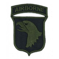 Embroidery patch GREEN AIRBORNE 5,5cm x 8cm