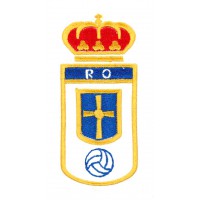 embroidery patch REAL OVIEDO 4cm x 9cm