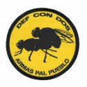 Embroidery and textile patch DEF CON DOS -ARMAS PAL PUEBLO 8cm