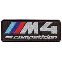 Embroidery patch BMW M4 10cm x 3,5cm 