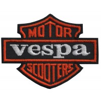 Embroidery Patch VESPA SCOOTERS 8cm x 5cm