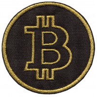 embroidery patch BITCOIN 8cm