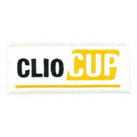 Embroidery patch RENAULT CLIO CUP 10cm x 4cm