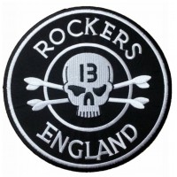 Embroidery patch ROCKERS ENGLAND 8cm 