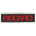 Patch embroidery RECARO BLACK / RED 9cm x 2,5cm
